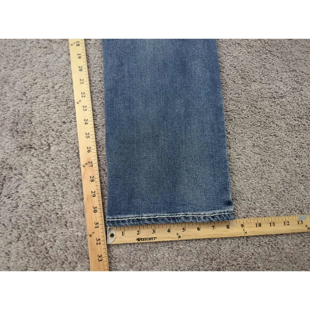 True Religion Jeans Mens 36 Faded Denim Ricky Relaxed Straight Medium Muggy Wash
